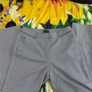 White House Black Market Black and White Checkered Trousers 8